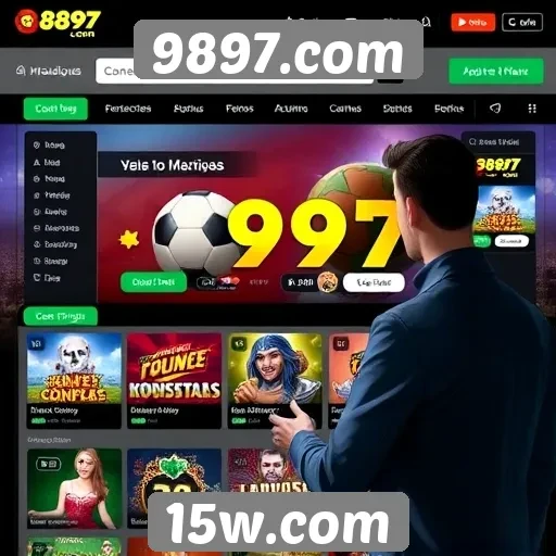 Experiência do usuário no site 9897.com